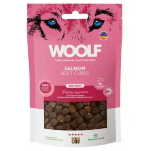 Begränsat antal Woolf - Mjuka kuber lax, 100g