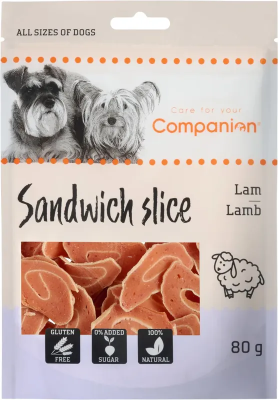 Begränsat antal Companion smörgåsskiva - lamm, 80g