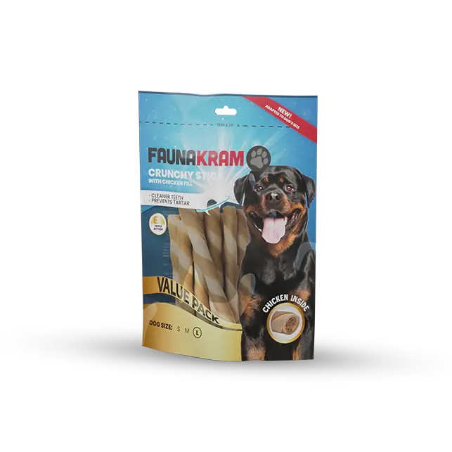 Faunakram - Tandsticka med kycklingfyllning (L), 300g Erbjudandepris
