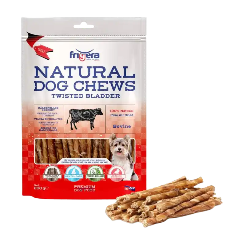 Frigera - Naturliga Hundtugg Oxblåsa, 250g Snabb leverans