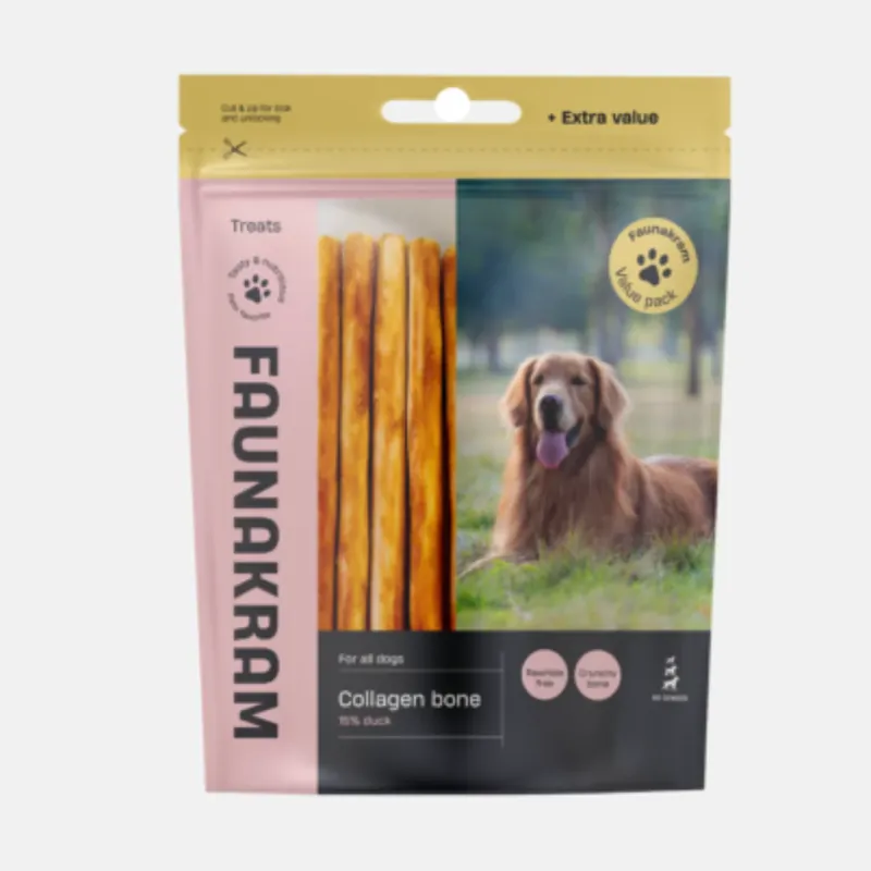 Utförsäljning Faunakram - Kollagen tygghorn med And, 500g