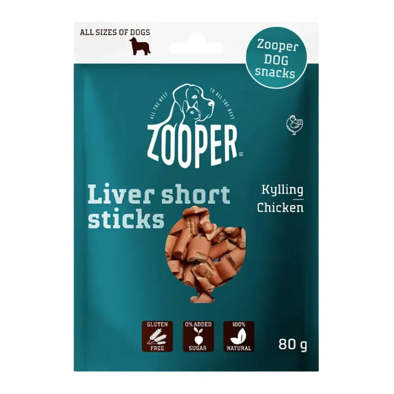 Zooper - Short liver stickers, 80g Köp nu