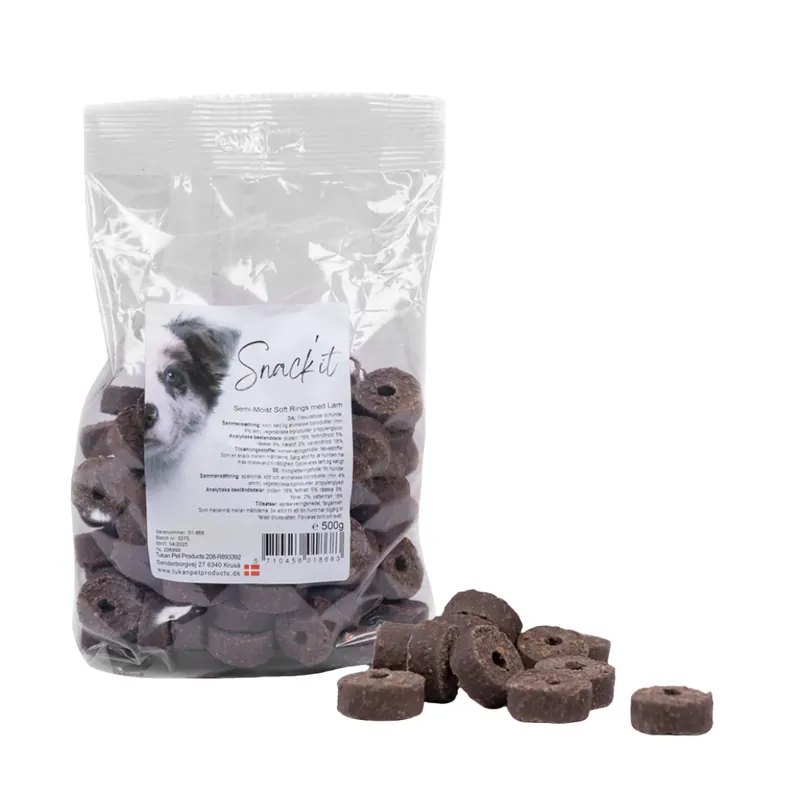 Snack it – Mjuka Ringar med Lamm 500 g Billigare