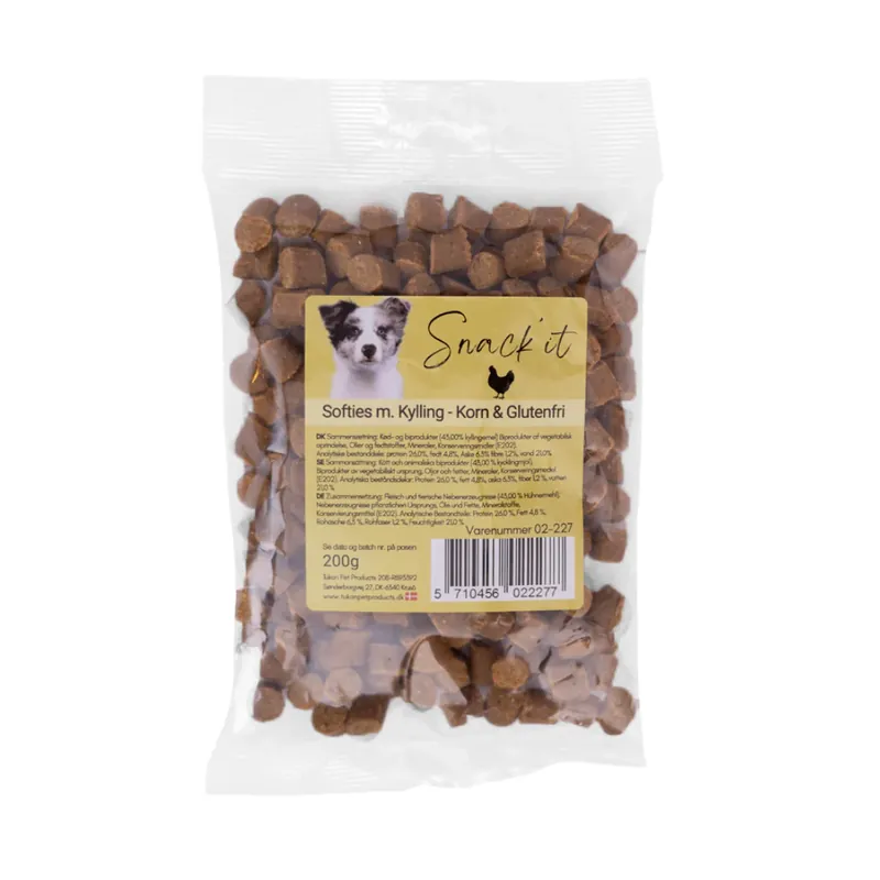Billigare Snack it - Softies m. kyckling, 200g