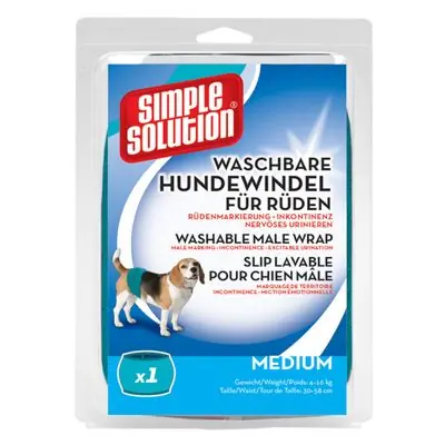 Extra rabatt Simple Solution Tvättbart magband för hanhundar - M