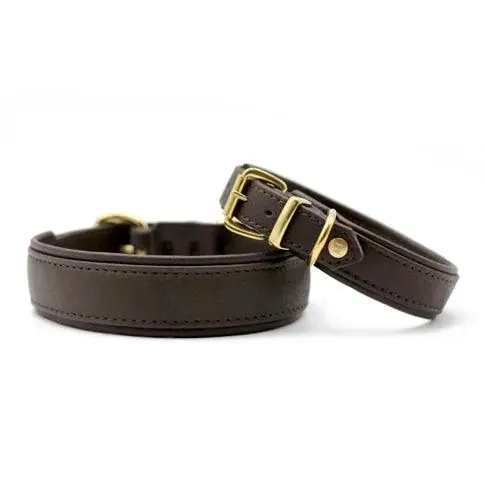 Maul Collar Klassik Soft - Mörkbrun/Guld Köp online