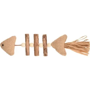 Snabb leverans Toy cat, Topsy Fish Natural