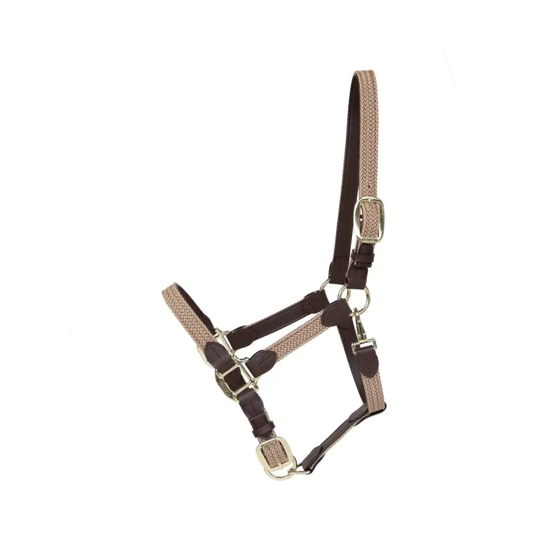 Kundfavorit Kentucky Horsewear - Flätad nylongrimma - Beige
