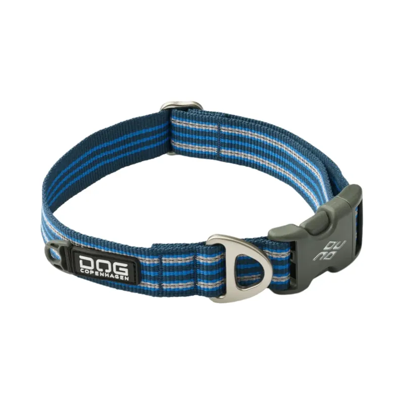 Dog Copenhagen - Halsband "Urban Style" - Blått Expressleverans