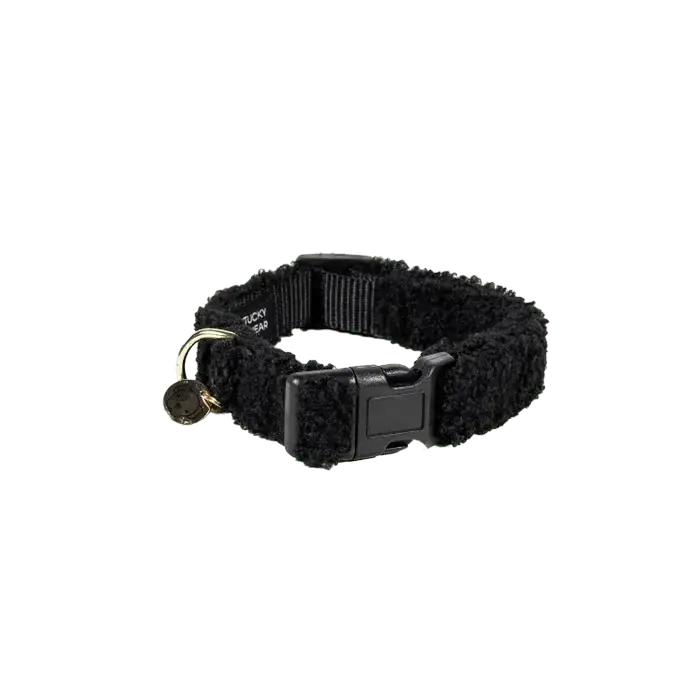 Extra rabatt Kentucky Collar - "Teddy Fleece" - Svart