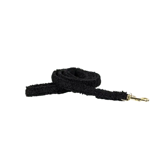 Kentucky Hundkoppel Teddy Fleece 120 cm - Svart Lågt pris