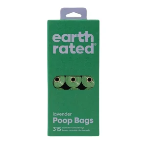Billig Earth Rated Dog påsar med lavendeldoft - 21 rullar