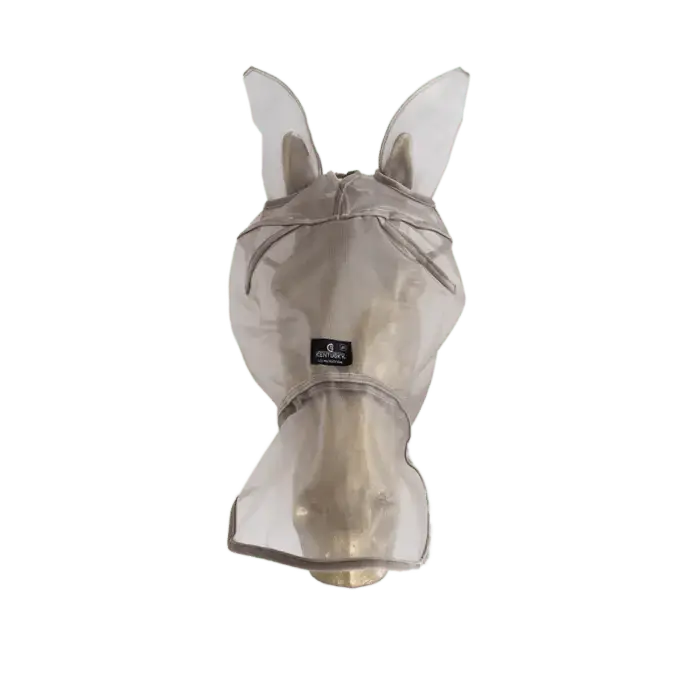 Kentucky Horsewear - Flugmask med öron & mulenät - Silver Bästa pris