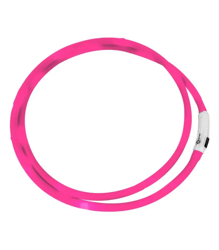 Waldhausen - Halsrem m. LED - Rosa Snabb frakt