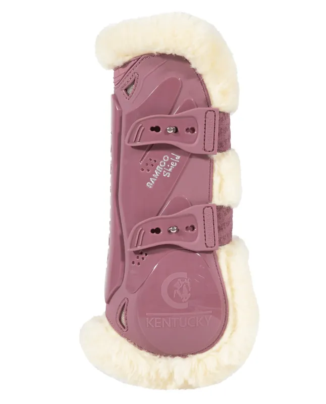Kentucky Horsewear - Bamboo Jumping Gaiters w. Lammskinn - Gammal ros Beställ idag