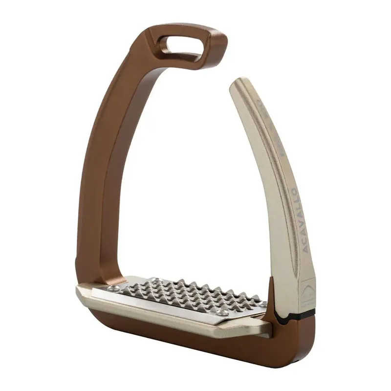 Köp online Acavallo - REL-X 180 Sikkerheds Stigbøjler - Golden Brown
