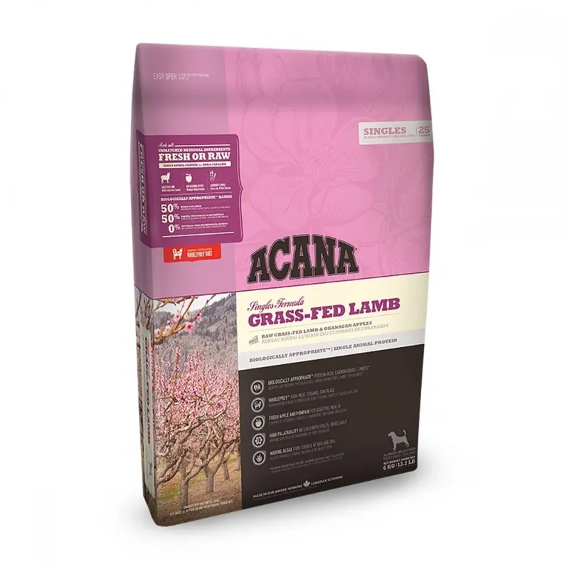 Snabb frakt Acana Dog Singles Grass-Fed Lamb (6 kg)