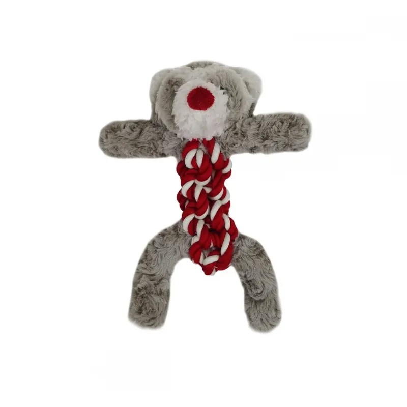 Bark-a-Boo ChristmasLodge Tvättbjörn med Repkropp Sista chansen