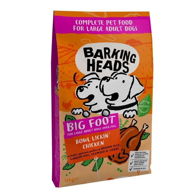 Köp nu Barking Heads Large Breed Bowl Lickin’ Chicken (12 kg)