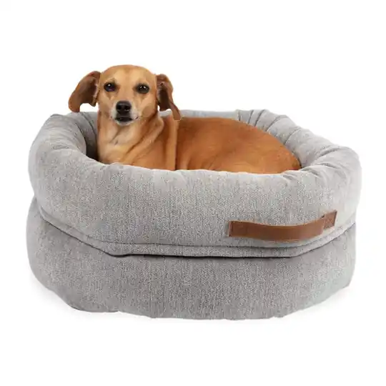 Basic WellB Ortopedisk Donut Bädd Grå (55 cm) Populär