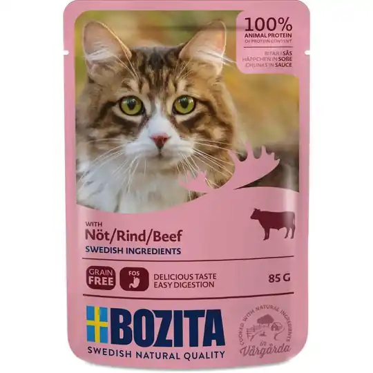 Begränsat antal Bozita Bitar i Sås med Nötkött 85 g