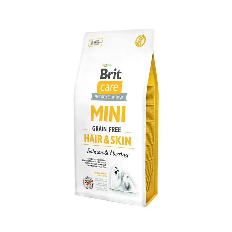 Beställ nu Brit Care Mini Grain Free Adult Hair & Skin (7 kg)