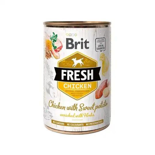 Brit Fresh Chicken with Sweet Potato 400 g Säker betalning