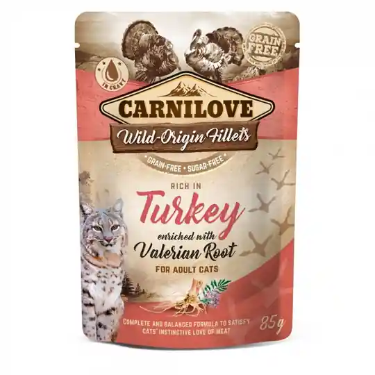 Carnilove Cat Adult Turkey & Valerian 85 g Beställ idag
