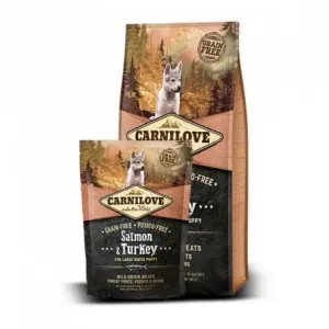 Carnilove Puppy Large Breed Salmon & Turkey (1,5 kg) I lager