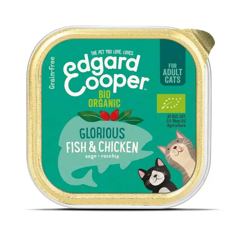 Edgard & Cooper Cat Organic Fisk & Kyckling 85 g Reapris