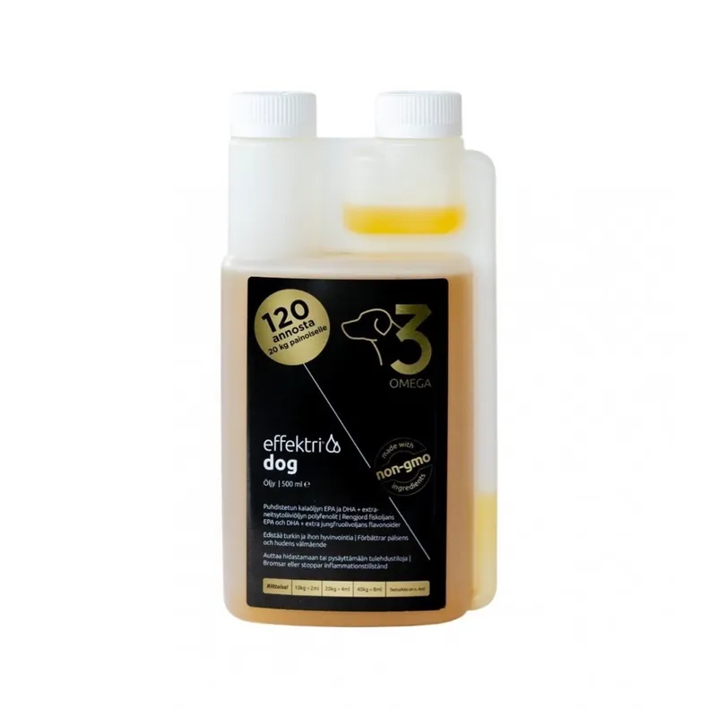 Snabb frakt Effektri Dog Omega-3 Olja (500 ml)