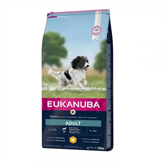 Nedsatt pris Eukanuba Dog Adult Medium Breed (15 kg)