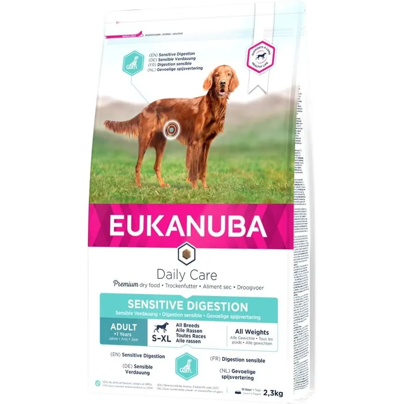 Eukanuba Dog Daily Care Adult Sensitive Digestion All Breeds (12 kg) Rabatt