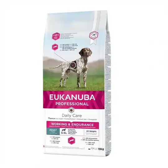 Kampanj Eukanuba Dog Daily Care Adult Working & Endurance (19 kg)