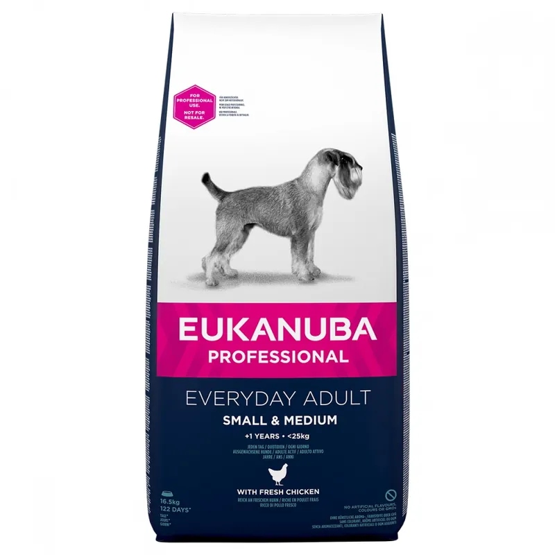 Rabatt Eukanuba Dog Everyday Small / Medium 16,5 kg