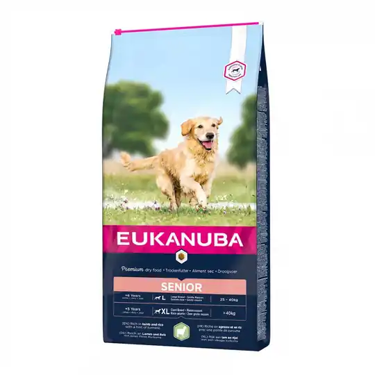 Eukanuba Dog Senior Large Breed Lamb & Rice (12 kg) Kundfavorit