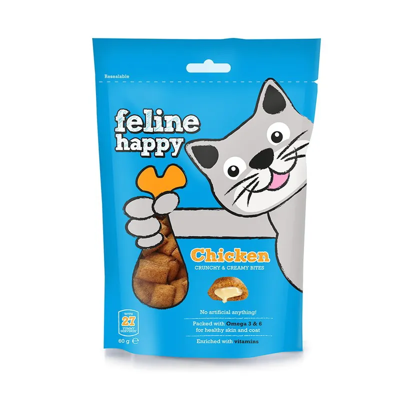 Feline Happy Kyckling 60 g Premium