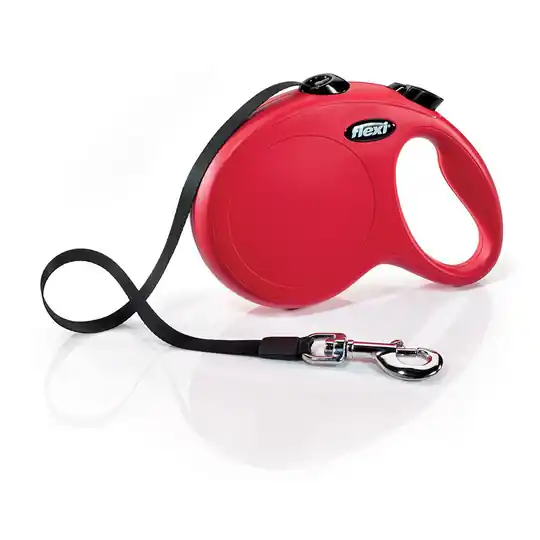 Begränsat erbjudande Flexi New Classic L Hundkoppel 5 m/50 kg (Röd)