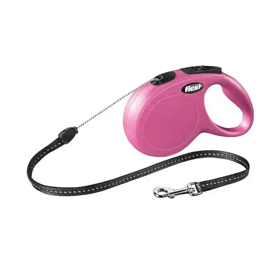 Begränsat erbjudande Flexi New Classic S Cord 8m/12kg (Rosa)