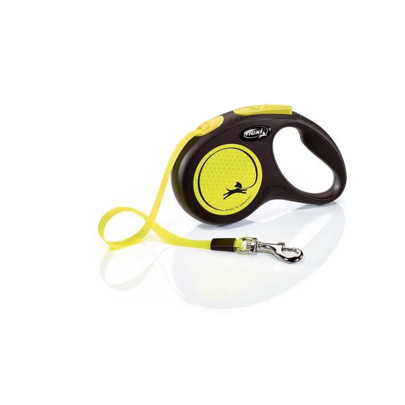 Begränsad tid Flexi New Neon Small 5 m Band/15 kg (Gul)