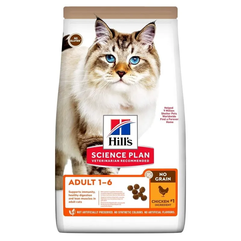 Expressleverans Hill‘s Science Plan Cat Adult No Grain Chicken 1,5 kg