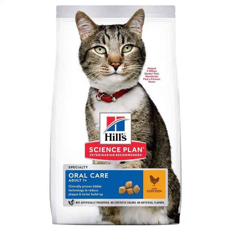 Hill‘s Science Plan Cat Adult Oral Care Chicken (1,5 kg) Trygg betalning