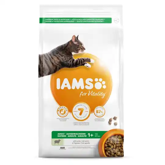 Iams Cat Adult Lamb (10 kg) Kampanjpris