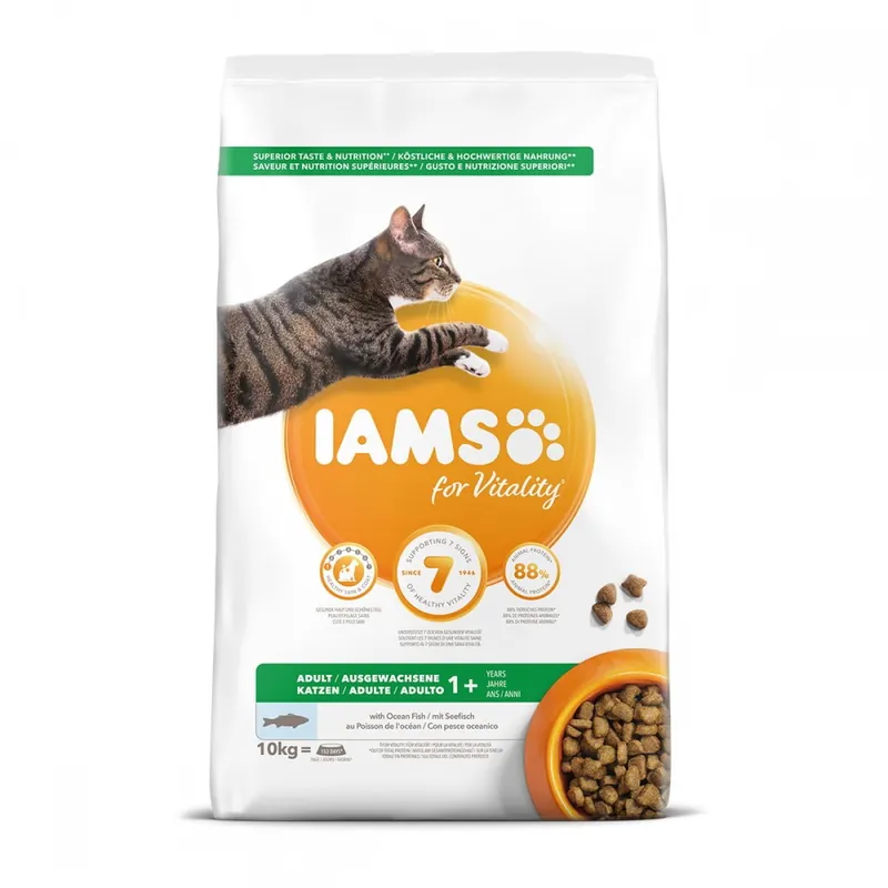 Begränsad tid Iams Cat Adult Ocean Fish (10 kg)