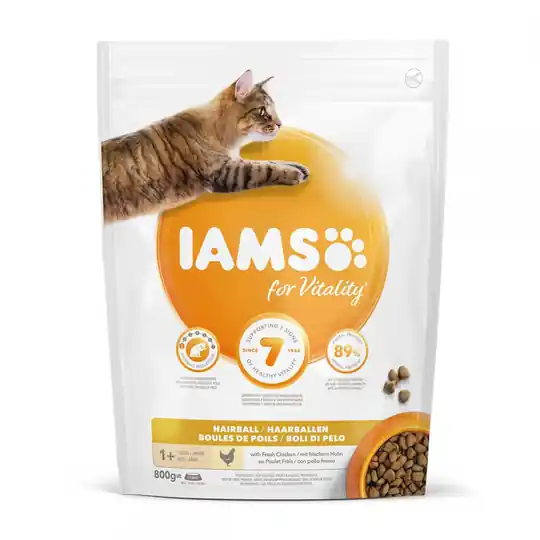 Fynd Iams for Vitality Cat Adult Hairball Chicken (800 g)