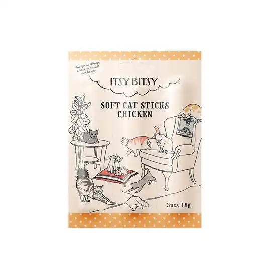 ItsyBitsy Cat Sticks Kyckling 3x6 g Beställ idag