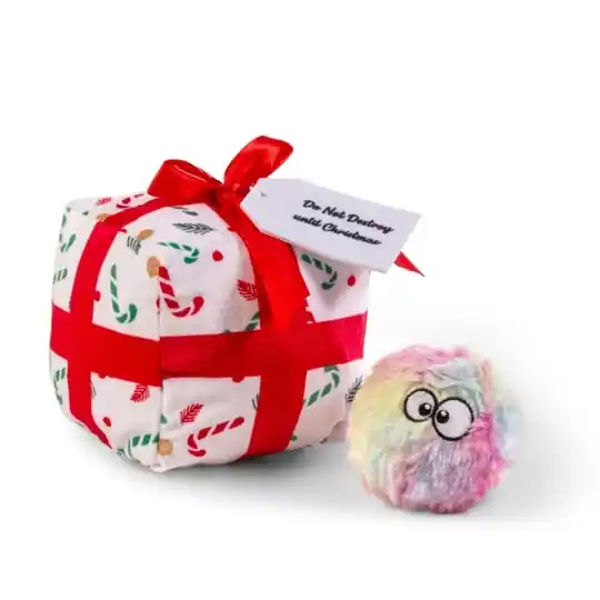 Little&Bigger Quirky X-mas Julklapp med Boll (Vit) Snabb leverans