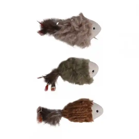 Meow&Me AmberWoodland Fiskar med Fjädrar 3-pack Billigare