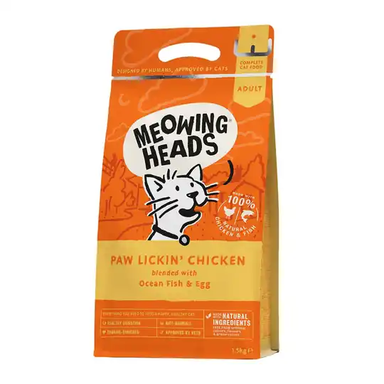 prisnedsättning Meowing Heads Paw Lickin Chicken (1,5 kg)