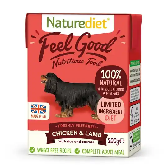 Naturediet Feel Good Kyckling & Lamm (200 g) Rabatt